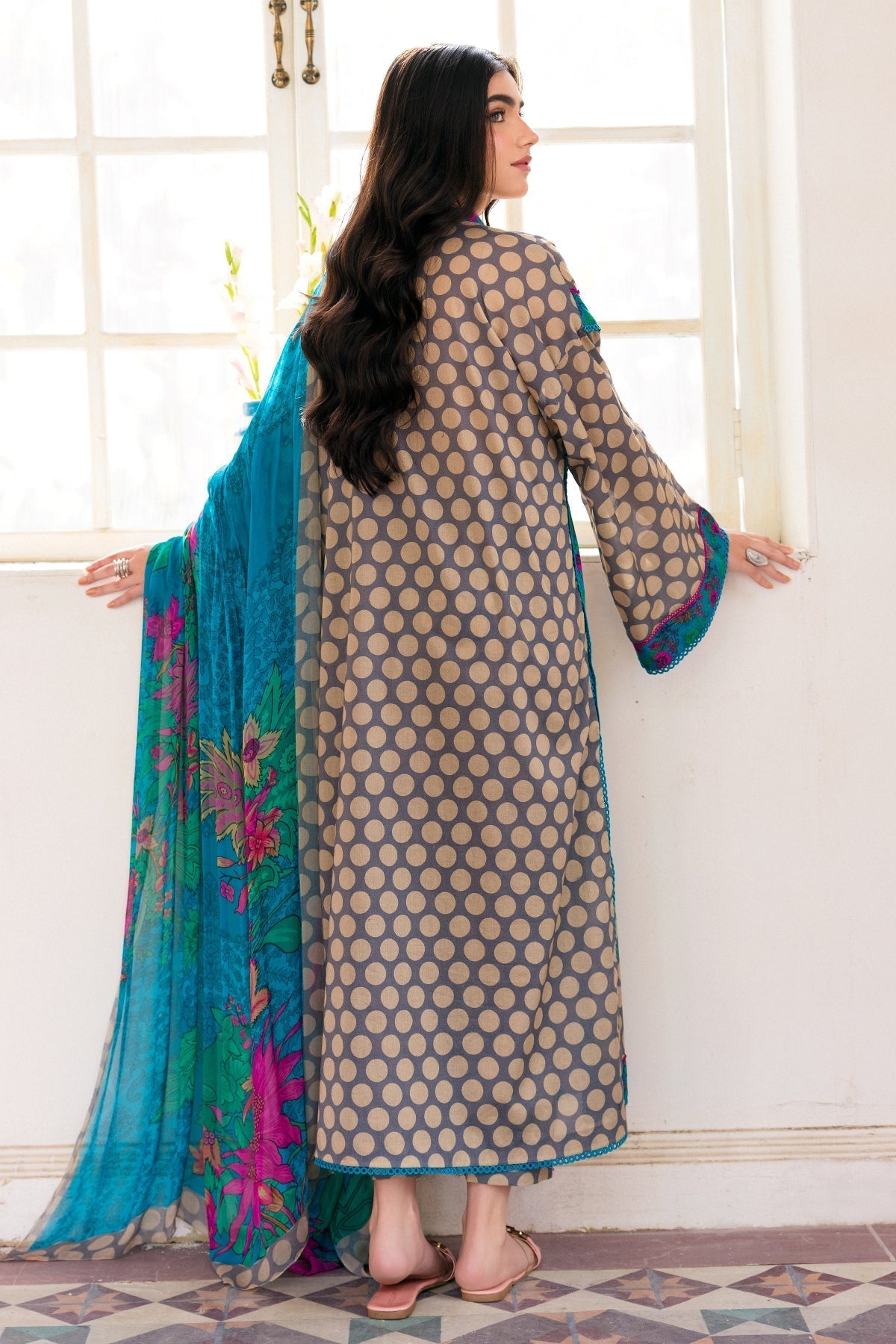 Charizma 3 Pc Stitched Printed Lawn Suit - CPM-4-272