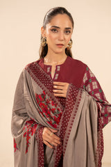 Charizma 3 Pc Stitched Printed Raw-Silk Suit - CPM-5-066