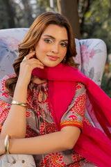 Charizma 3 Pc Stitched Printed Lawn Suit - CPM-5-06