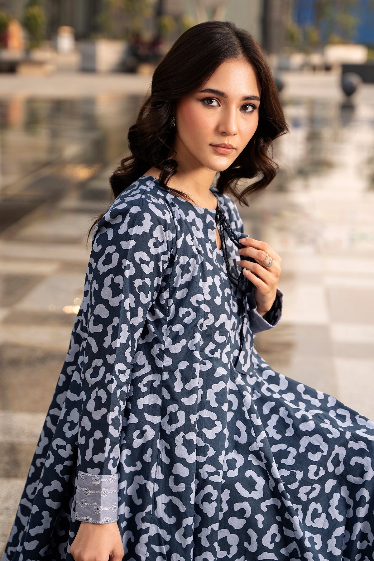 Charizma 2 Pc Stitched Printed Peplum Suit - CPM-5-275S