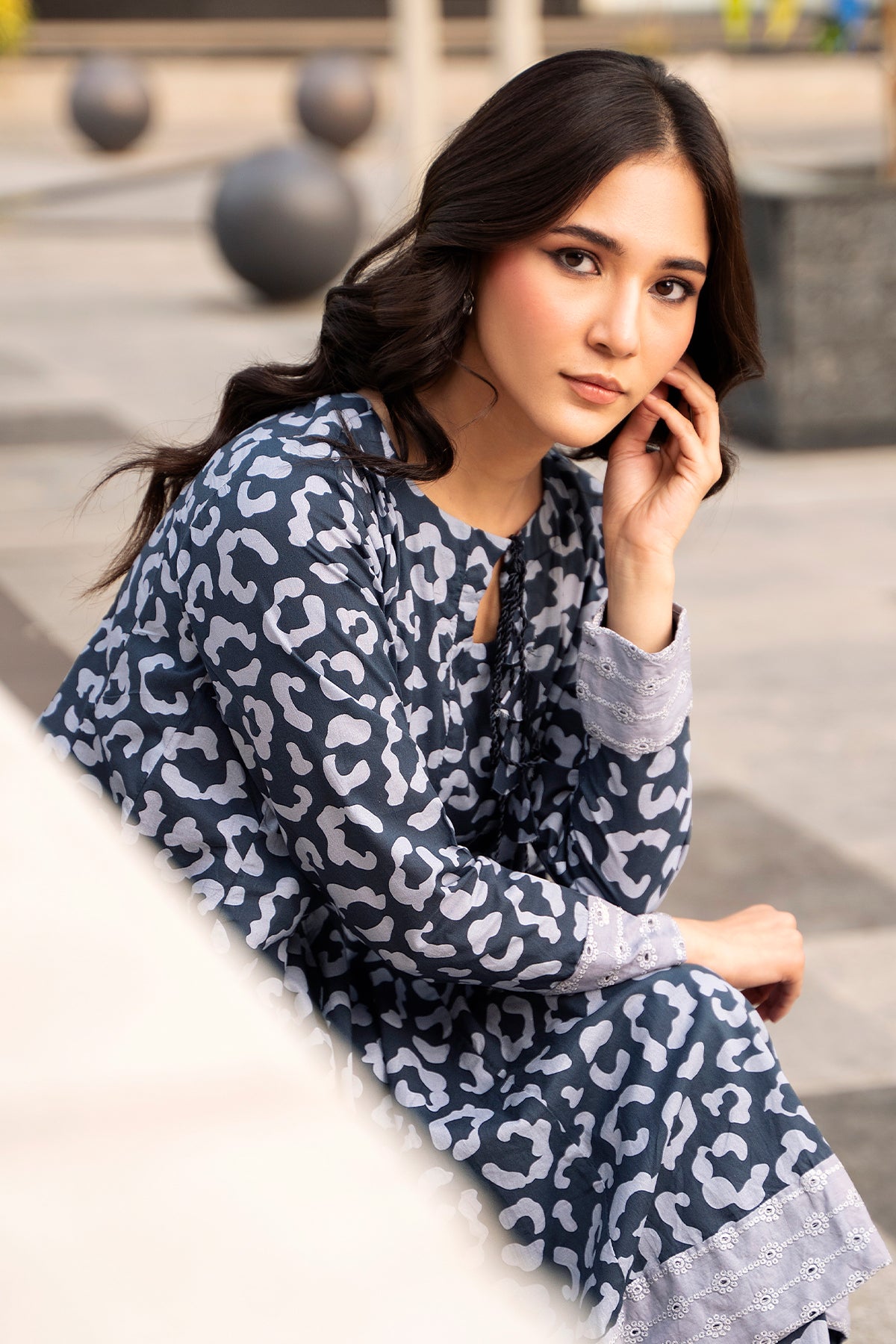 Charizma 2 Pc Stitched Printed Peplum Suit - CPM-5-275S