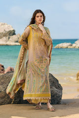 Charizma 3 Pc Unstitched Embroidered Lawn Suit - CSM6-01