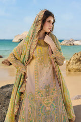 Charizma 3 Pc Unstitched Embroidered Lawn Suit - CSM6-01