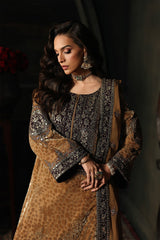 Charizma 3 Pc Unstitched Embroidered Premium Valvet Suit - CVT5-13