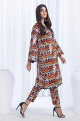 Gul Ahmed 2 Piece Printed Khaddar Unstitched Suit CWT-32010