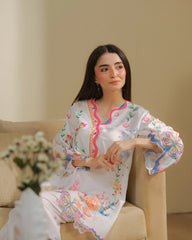 Dhaga 2 Piece Ready to Wear intricate cutwork Suit - Candy Colada