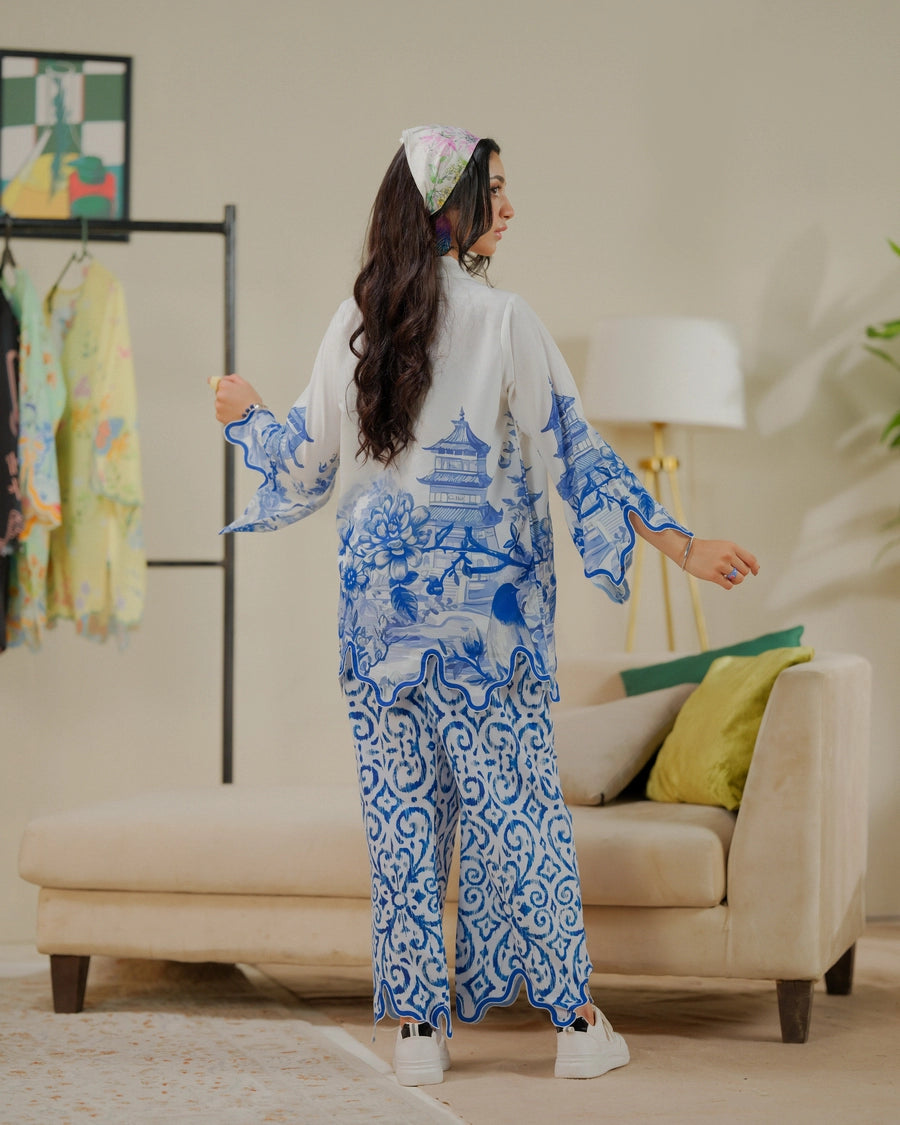 Dhaga 2 Piece Ready to Wear Intricate Cutwork Suit - Coffee Cutie