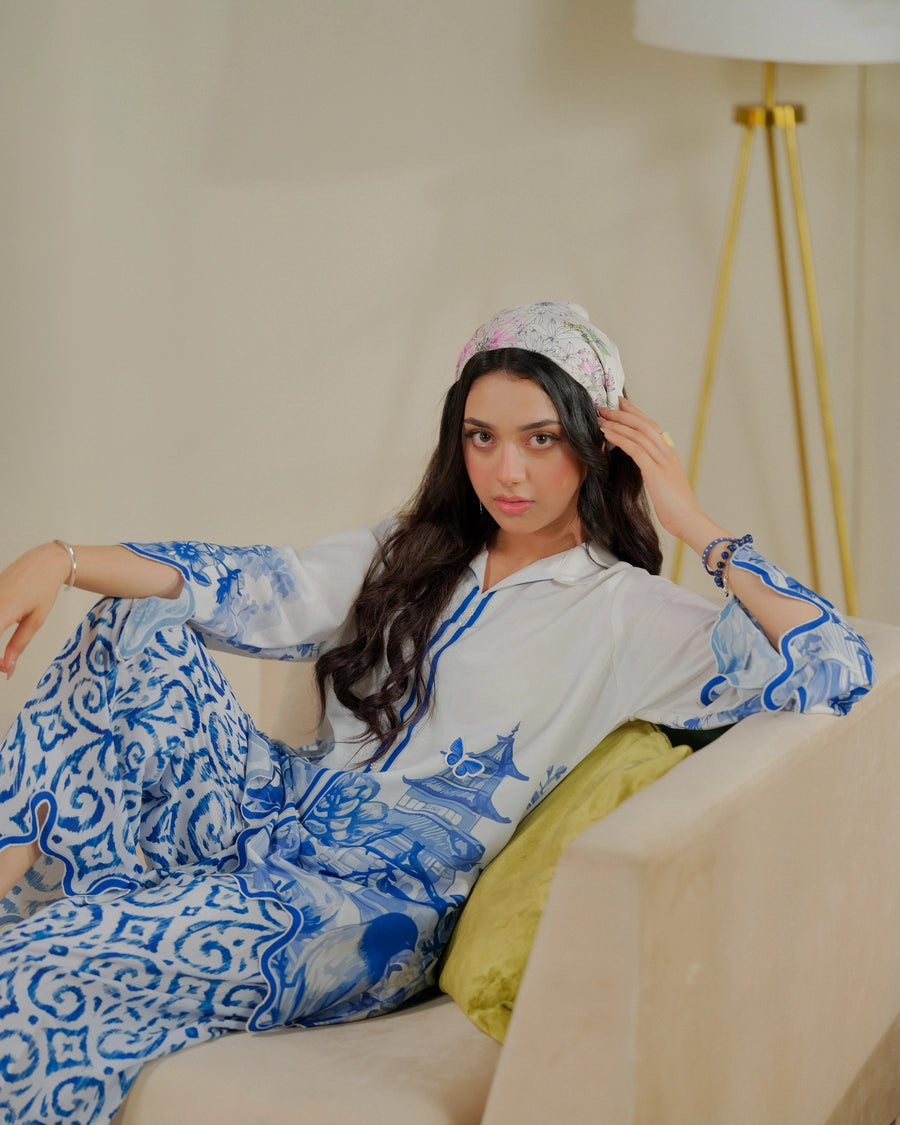 Dhaga 2 Piece Ready to Wear Intricate Cutwork Suit - Coffee Cutie