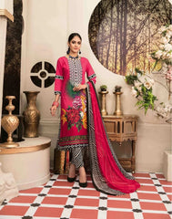 Amna Sohail By Tawakkal Fabrics 3 Piece Stitched Lavish Intricacy Suit D-1302-B