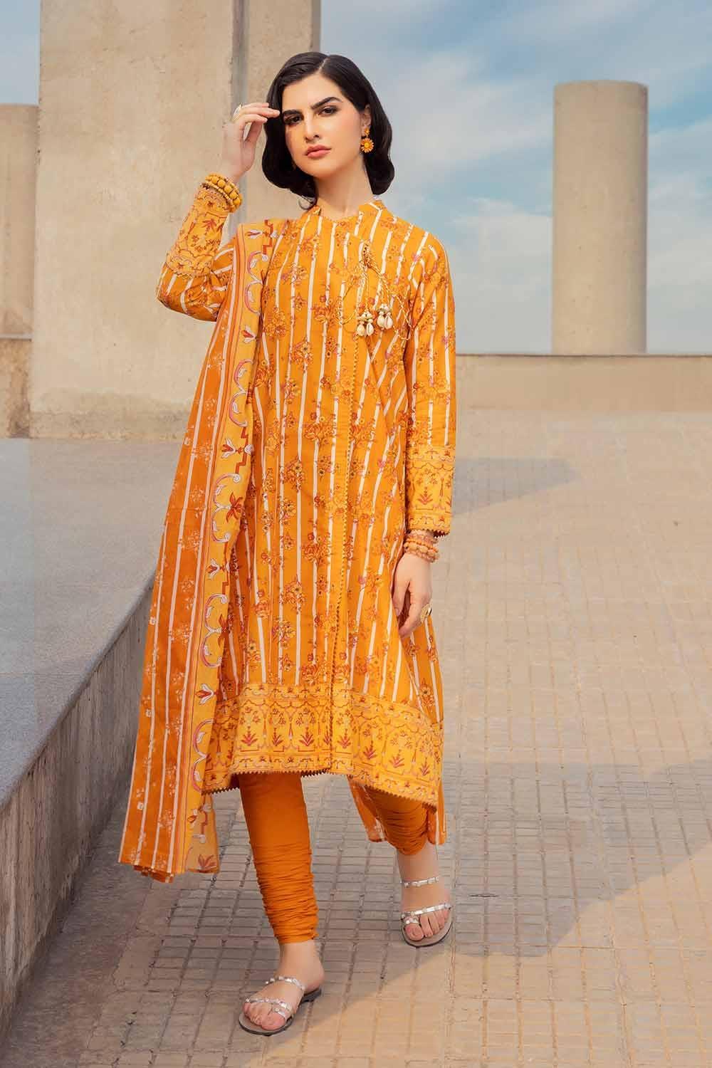 Gul Ahmed 3PC Cambric Printed Unstitched Suit with Denting Lawn Dupatta DN-32099 B