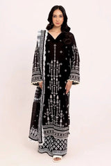 Gul Ahmed 3 Piece Unstitched Embroidered Lawn Suit with Lacquer Printed Denting Lawn Dupatta DN-52017