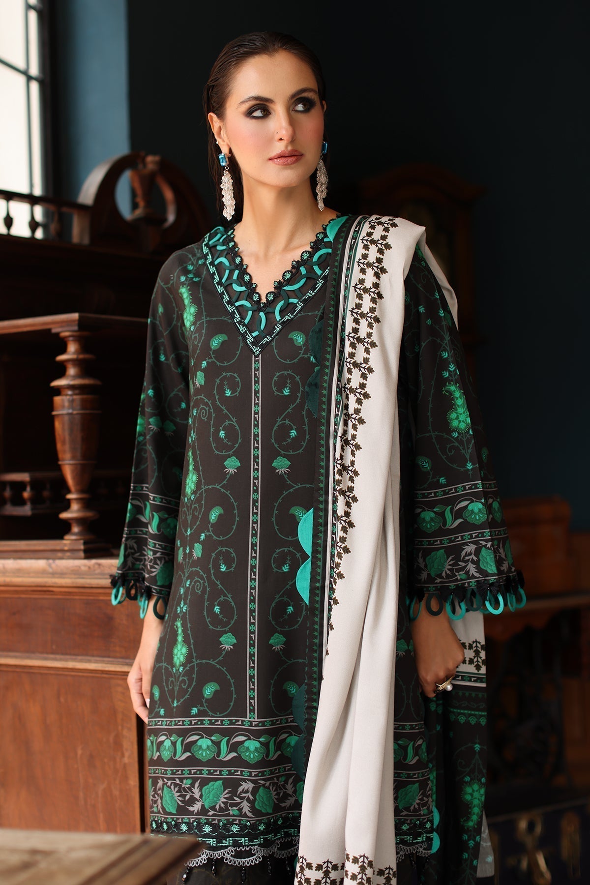 Charizma 3 Pc Stitched Embroidered Staple Suit - DSCW5-02