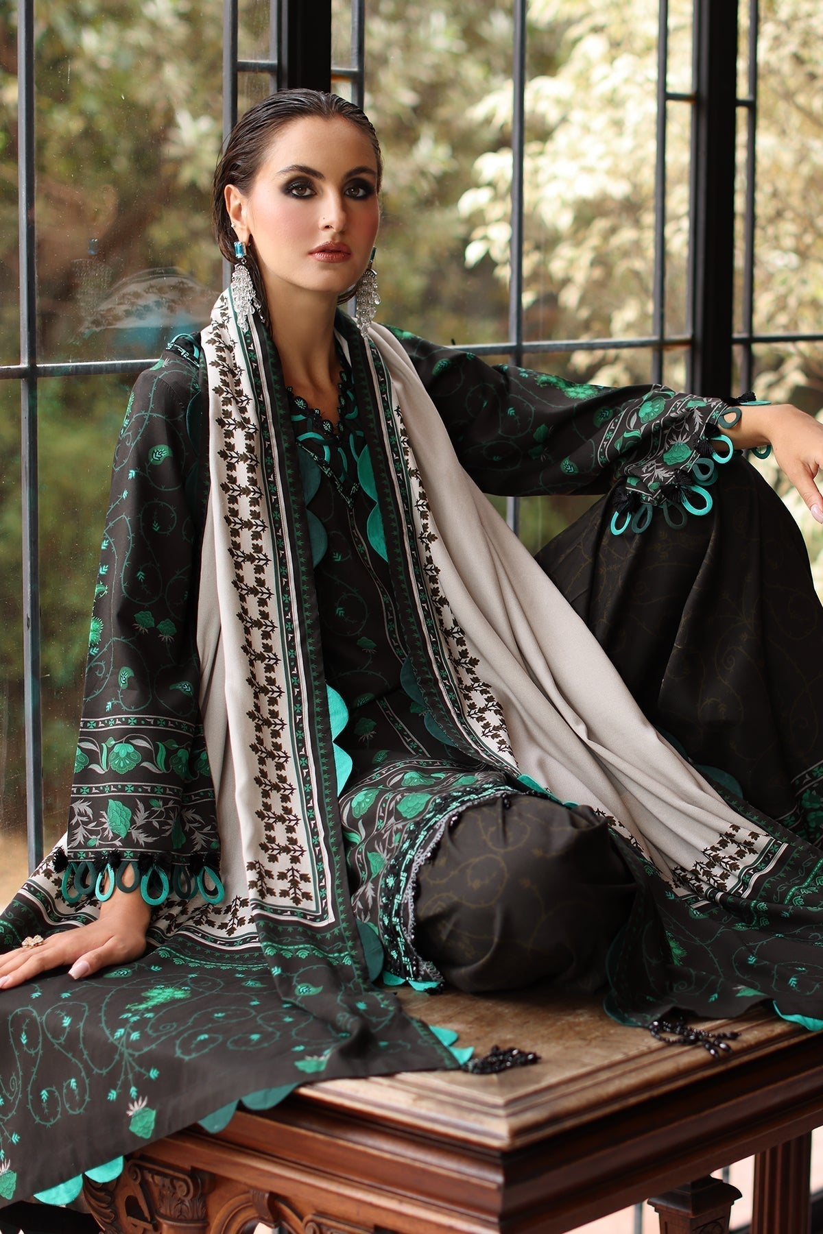 Charizma 3 Pc Stitched Embroidered Staple Suit - DSCW5-02