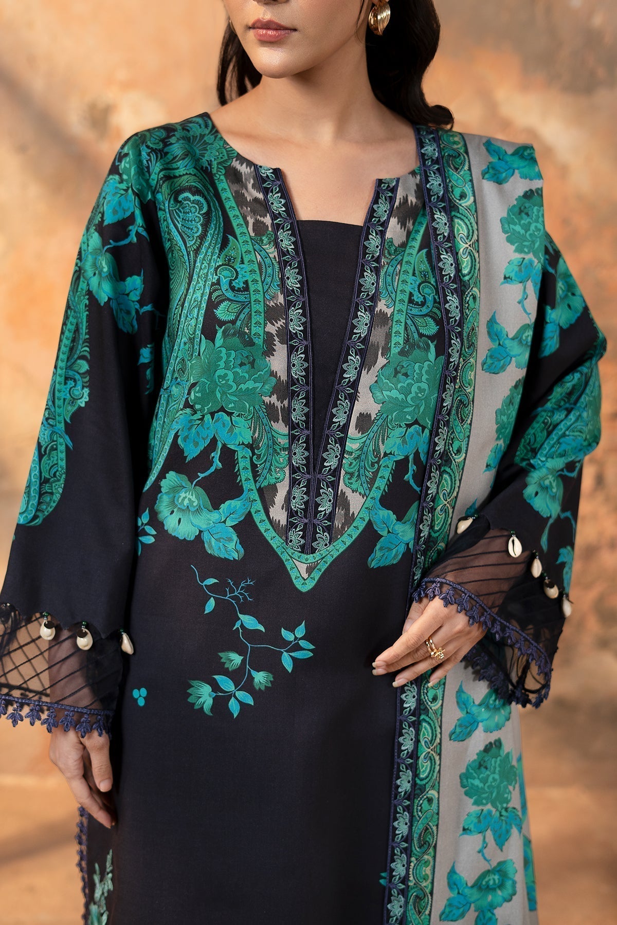 Charizma 3 Pc Stitched Embroidered Staple Suit - DSCW5-10
