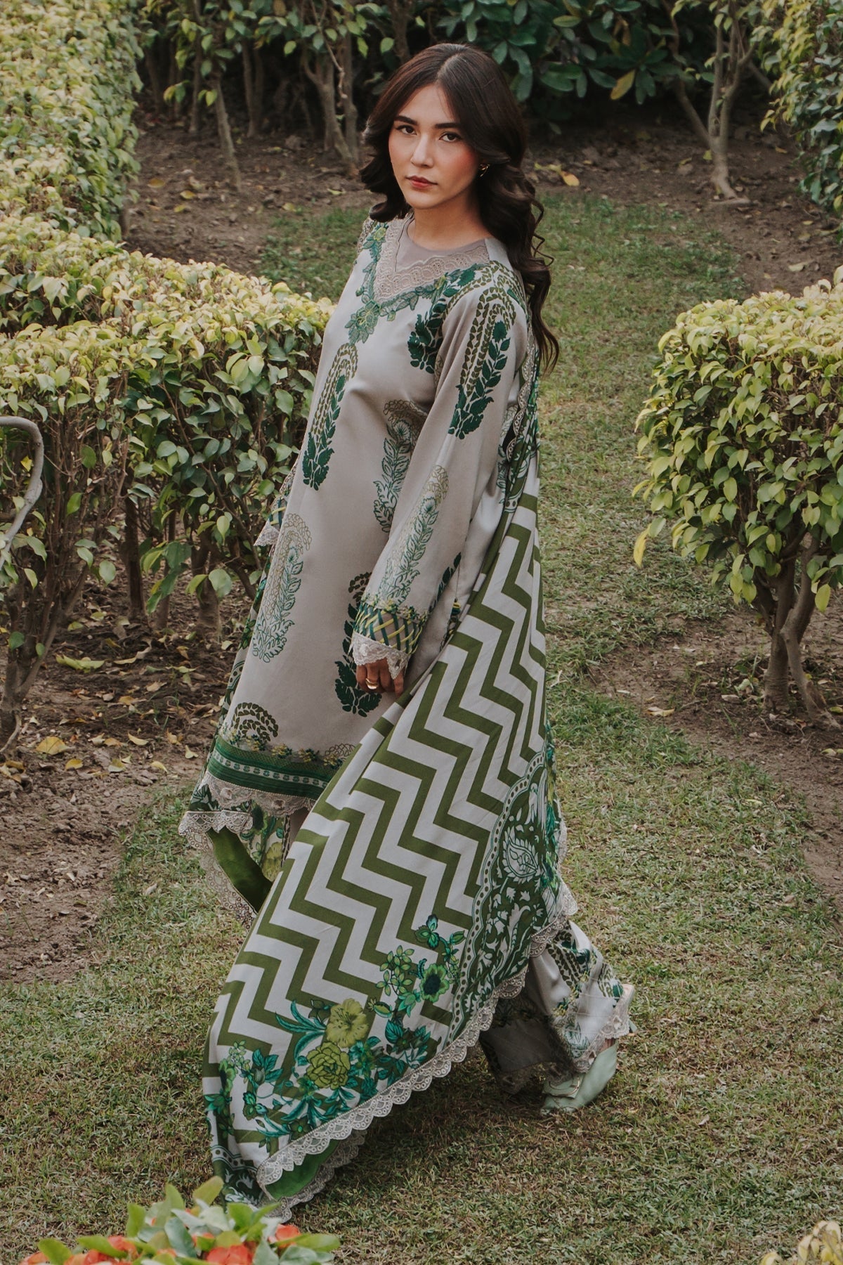 Charizma 3 Pc Stitched Embroidered Staple Suit - DSCW5-16