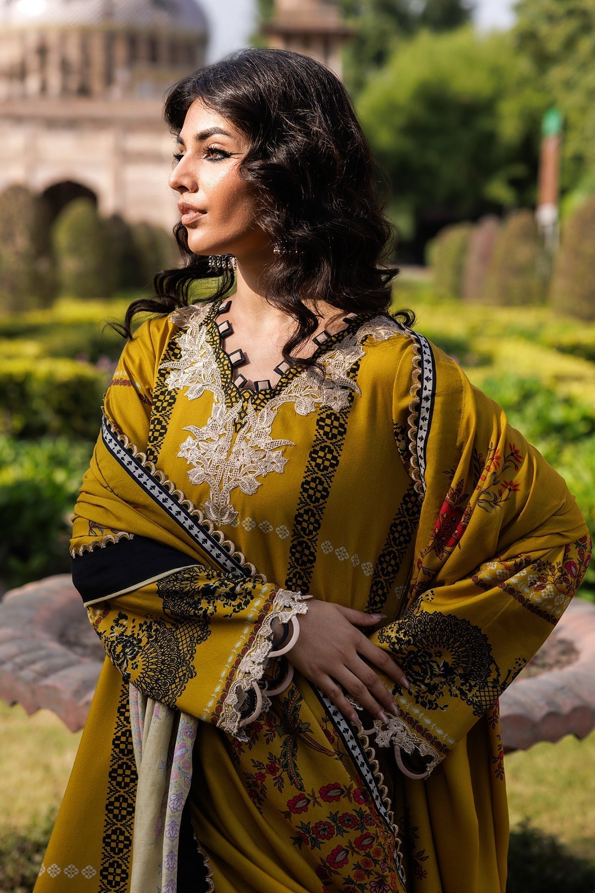 Charizma 3 Pc Stitched Embroidered Staple Suit - DSCW5-24