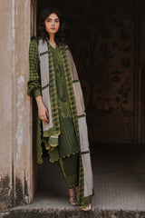 Charizma 3 Pc Stitched Embroidered Staple Suit - DSCW5-26