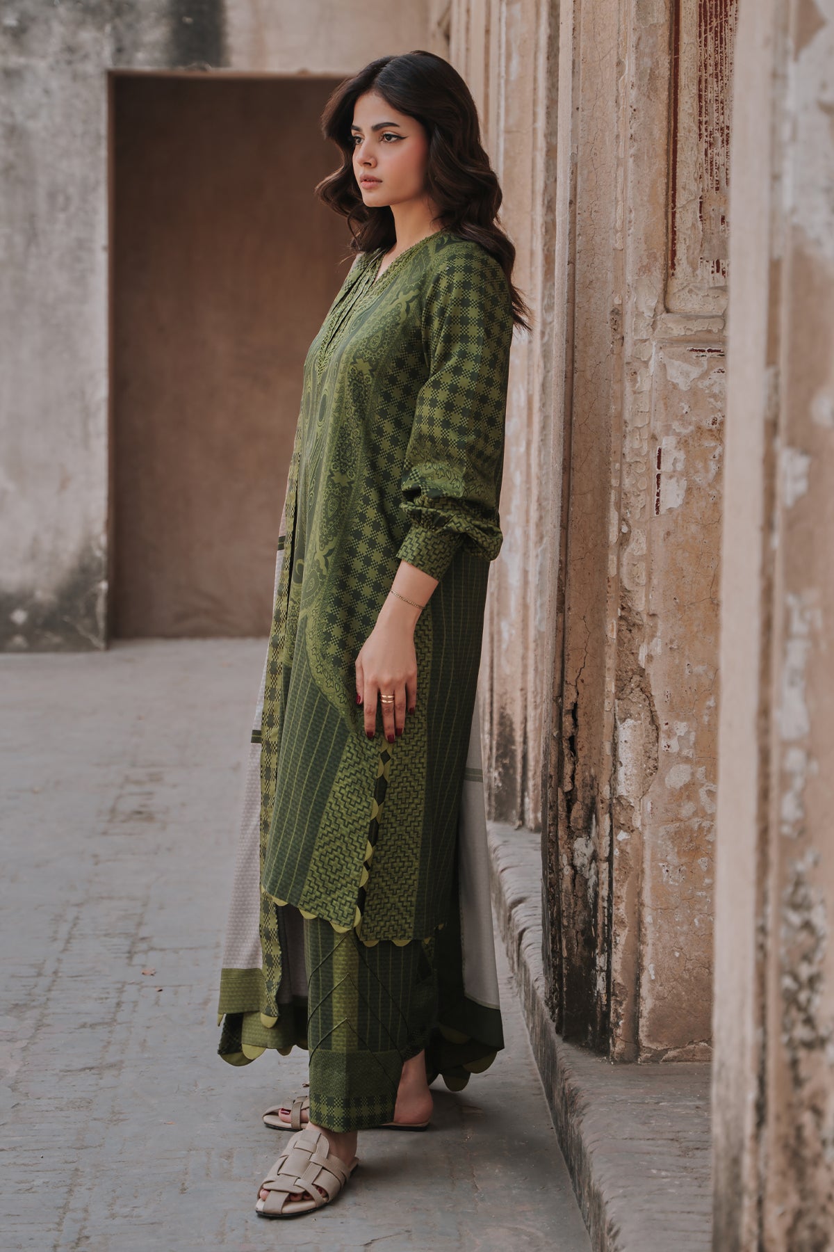 Charizma 3 Pc Stitched Embroidered Staple Suit - DSCW5-26