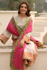 Charizma 3 Pc Stitched Printed Lawn Suit - DSPM4-09