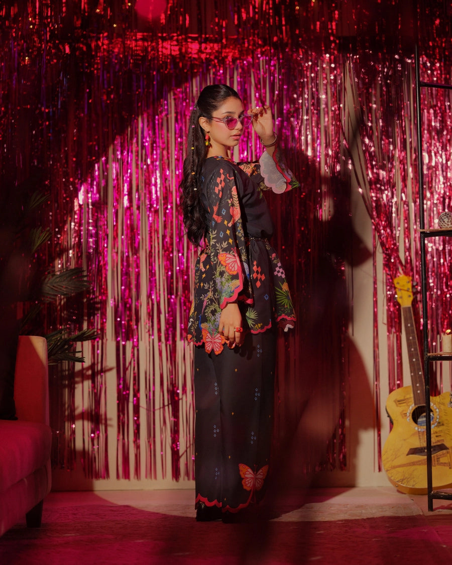 Dhaga 2 Piece Ready to Wear Intricate Cutwork Suit - Delulu