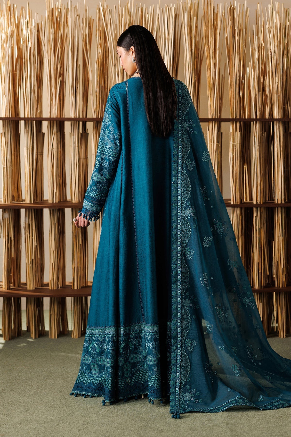Baroque 3 Piece Unstitched Embroidered Lawn Suit - EL26-D04