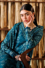 Baroque 3 Piece Unstitched Embroidered Lawn Suit - EL26-D04
