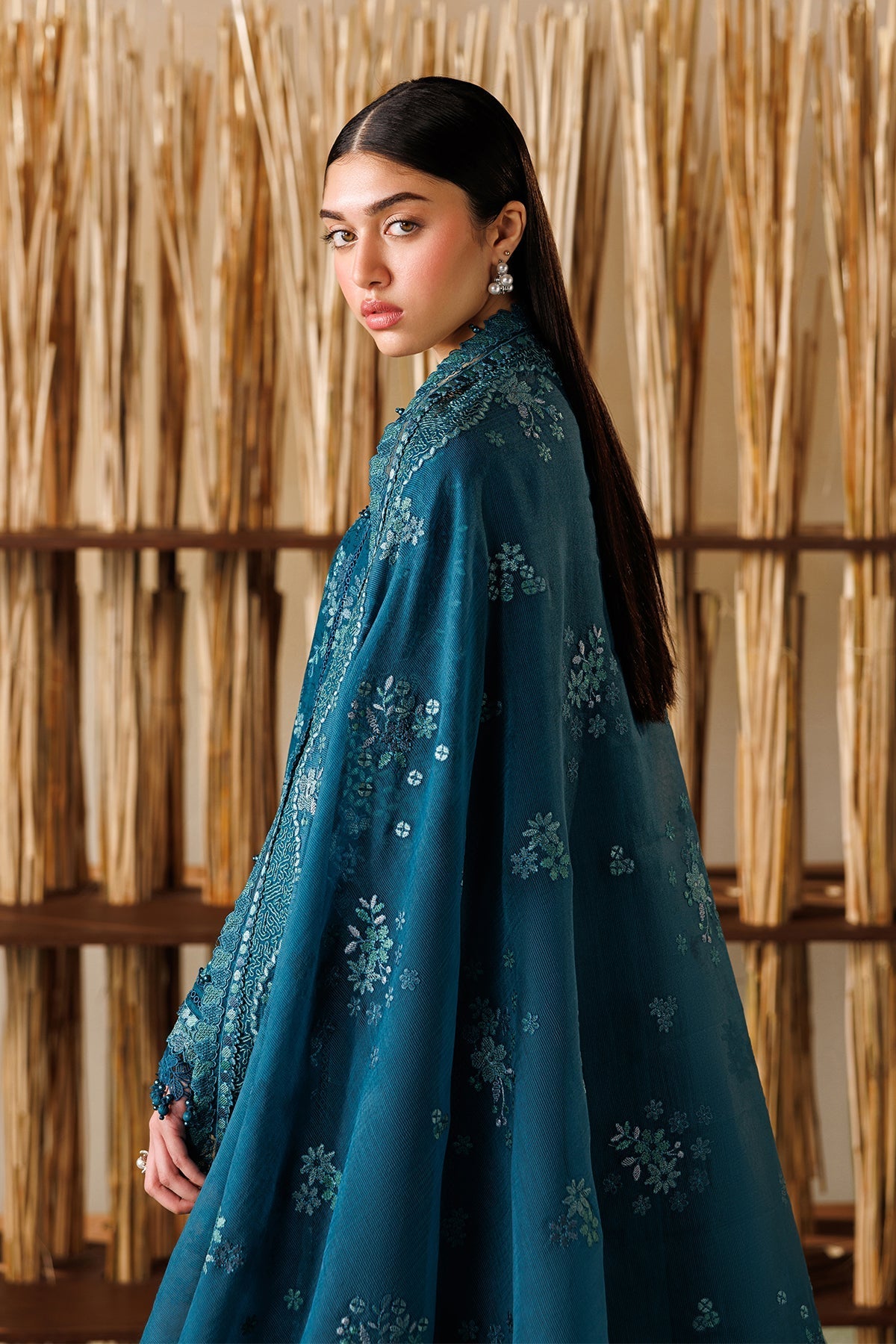 Baroque 3 Piece Unstitched Embroidered Lawn Suit - EL26-D04
