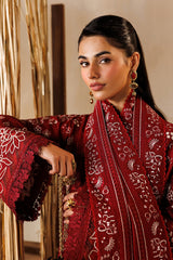 Baroque 3 Piece Unstitched Embroidered Lawn Suit - EL26-D05