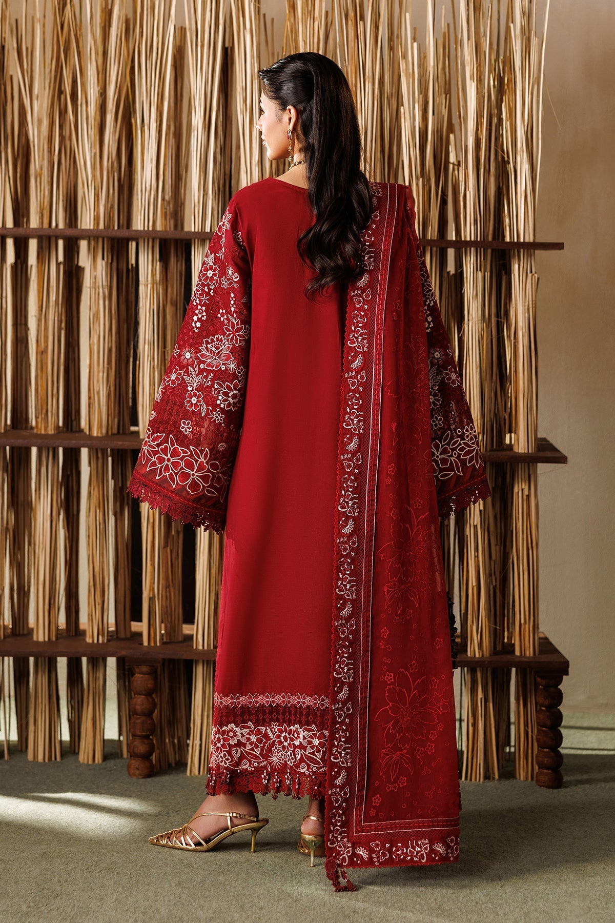 Baroque 3 Piece Unstitched Embroidered Lawn Suit - EL26-D05