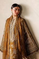 Baroque 3 Piece Unstitched Embroidered Lawn Suit - EL26-D07