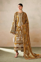 Baroque 3 Piece Unstitched Embroidered Lawn Suit - EL26-D07