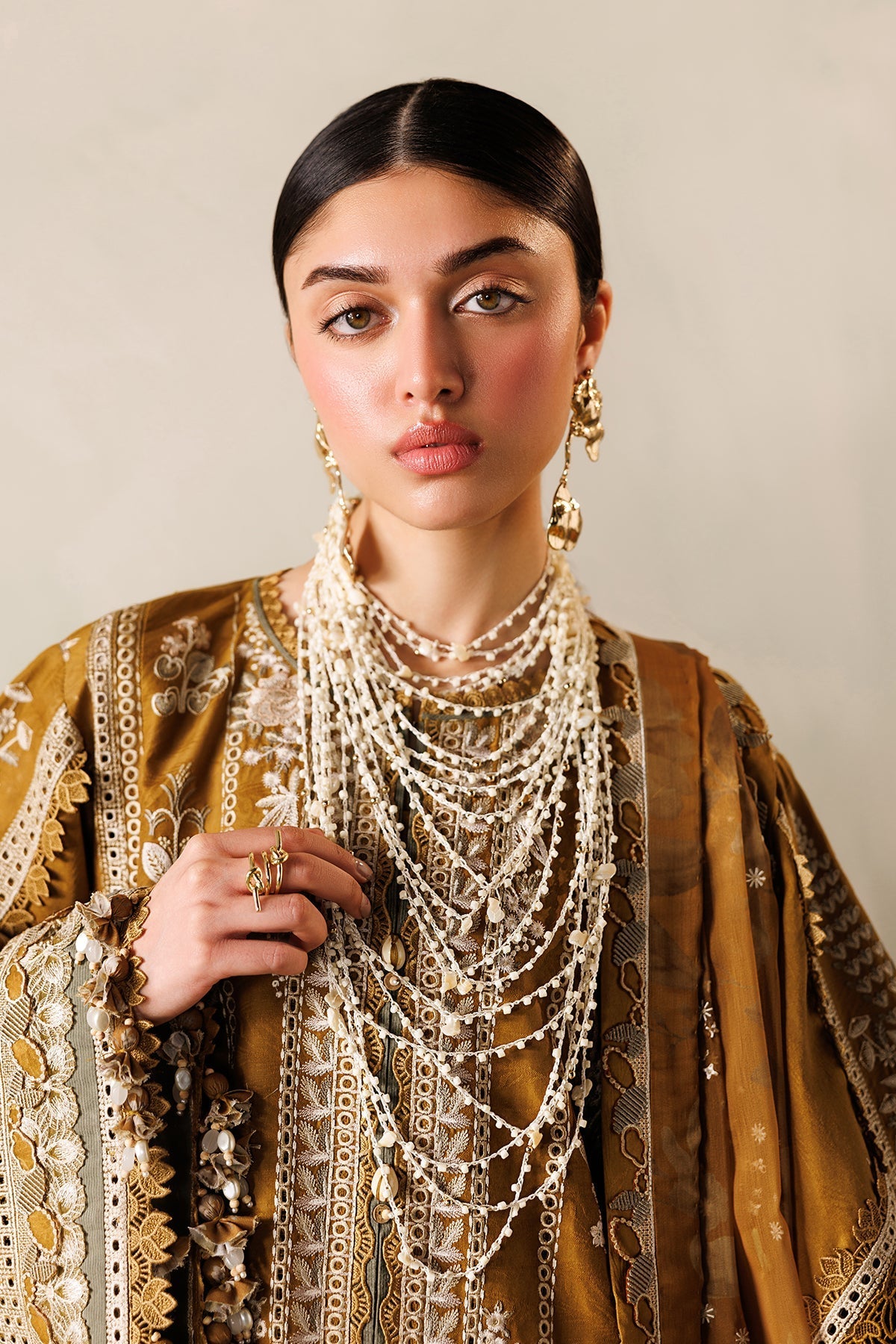 Baroque 3 Piece Unstitched Embroidered Lawn Suit - EL26-D07