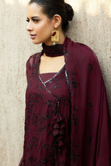 Gul Ahmed 3PC Embroidered Chiffon Unstitched Suit with Embroidered Chiffon Dupatta FE-42069