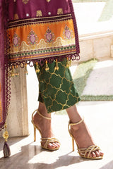 Gul Ahmed 3 Piece Unstitched Embroidered Raw Silk Suit with Paper Cotton Jacquard Dupatta FE-52008