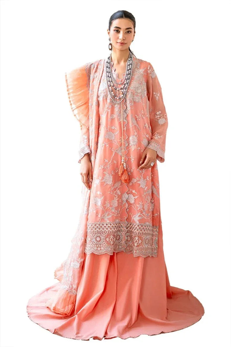 Gul Ahmed 3 Piece Unstitched Embroidered Chiffon Suit with Embroidered Chiffon Dupatta FE-52162