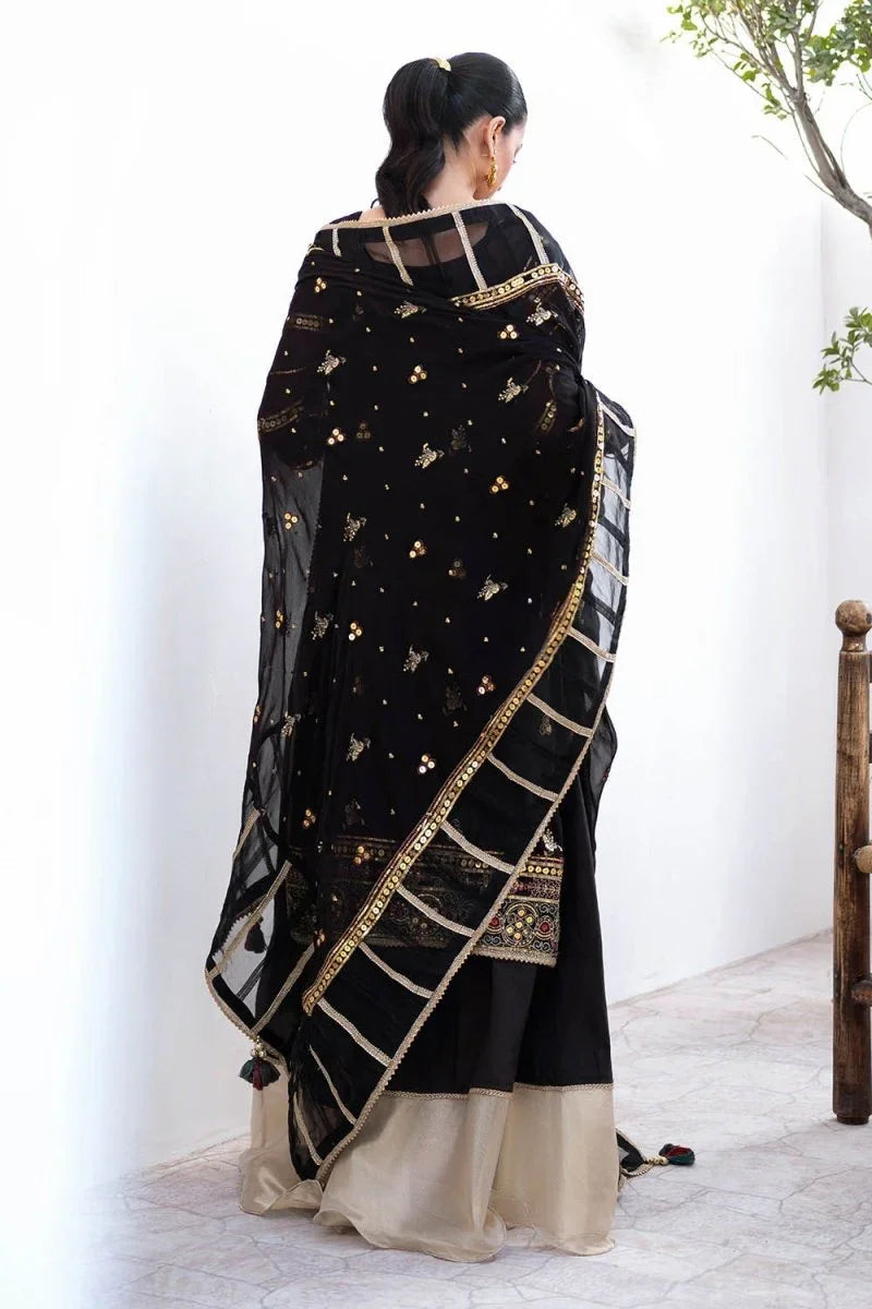 Gul Ahmed 3 Piece Unstitched Embroidered Chiffon Suit with Embroidered Chiffon Dupatta FE-52167