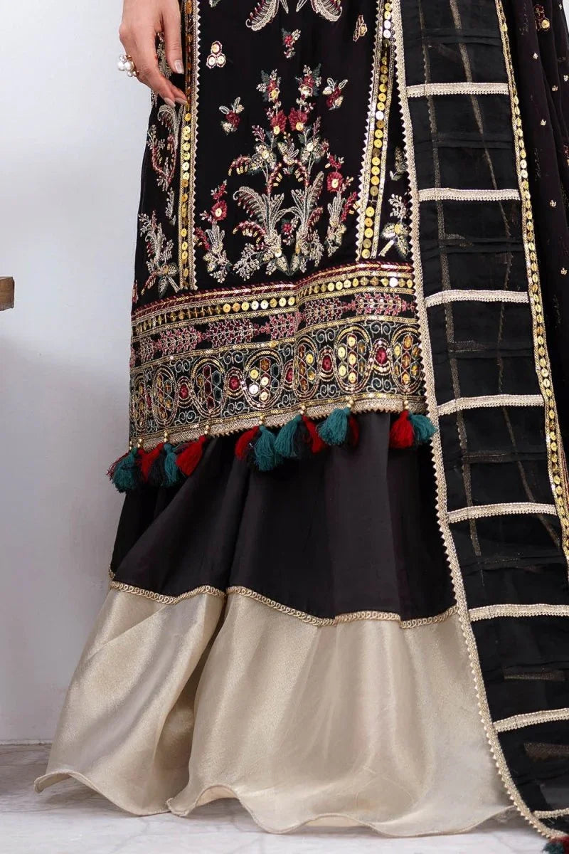 Gul Ahmed 3 Piece Unstitched Embroidered Chiffon Suit with Embroidered Chiffon Dupatta FE-52167