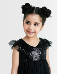 Beechtree 1 Piece Kid's Stylish frock - FGFR-521-18-Black