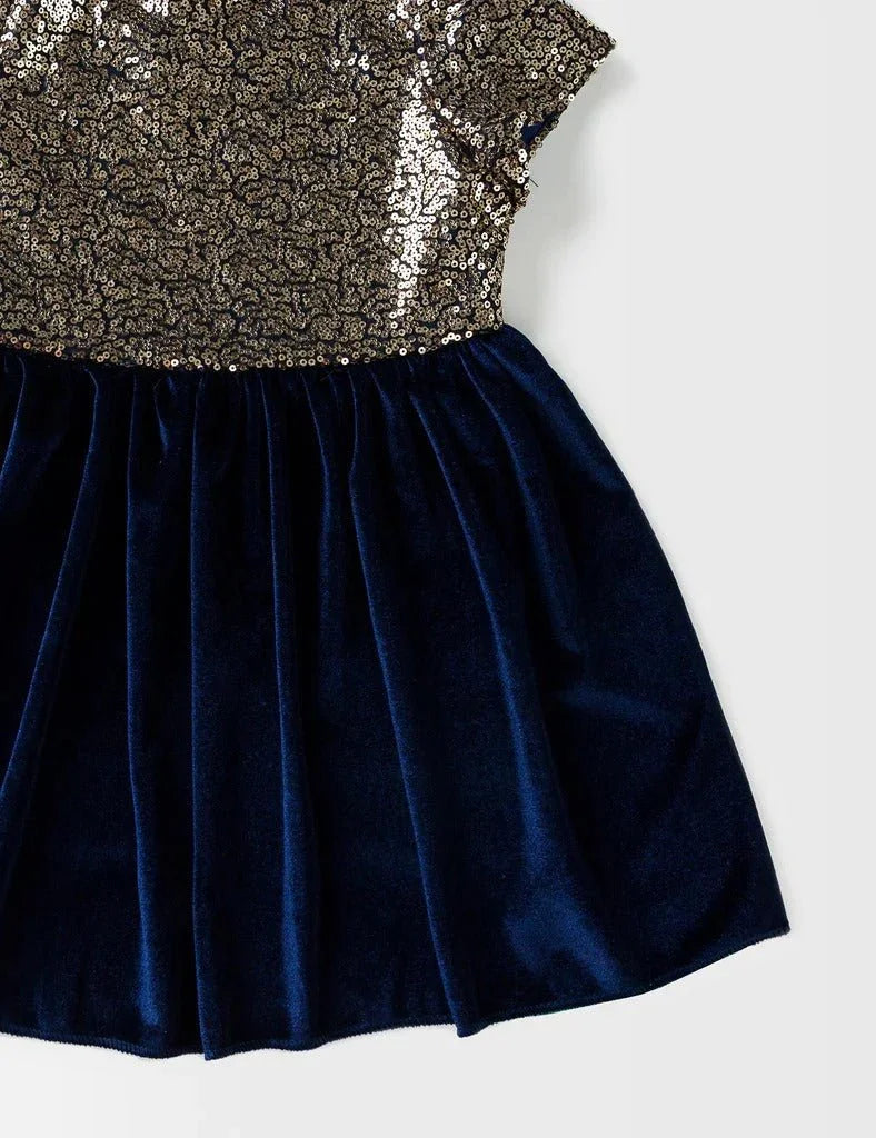 Beechtree 1 Piece Kid's Stylish frock - FGFRI-521-01-A-NAVY