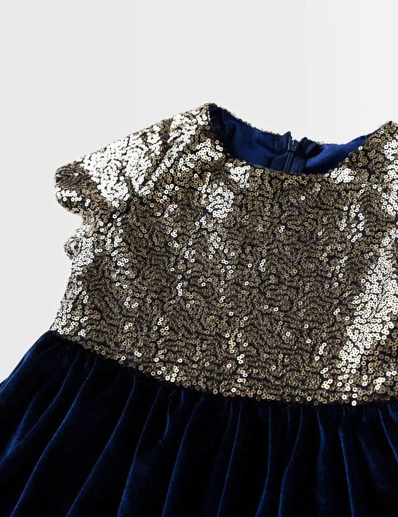Beechtree 1 Piece Kid's Stylish frock - FGFRI-521-01-A-NAVY