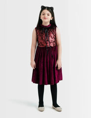 Beechtree 1 Piece Kid's Stylish frock - FGFRI-521-05-A-MAROON
