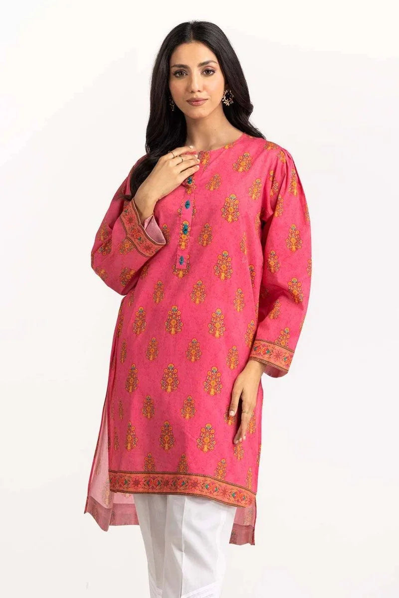 Gul Ahmed 01 Piece Stitched Digital Printed Cambric Shirt GLS-23-97