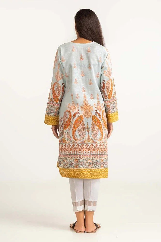 Gul Ahmed 01 Piece Stitched Digital Print Khaddar Shirt GLW-23-24
