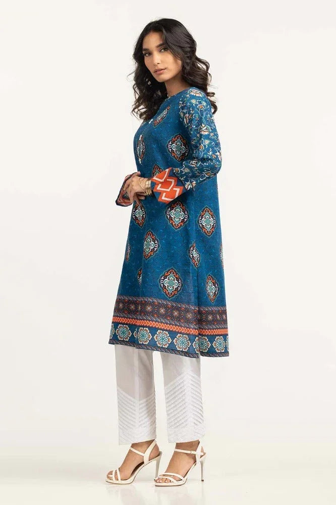 Gul Ahmed 01 Piece Stitched Digital Print Khaddar Shirt GLW-23-78