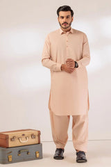 BONANZA MEN'S 2 PIECE SO-BEIGE-BLENDED-SHALWAR SUIT - GSSR24-021