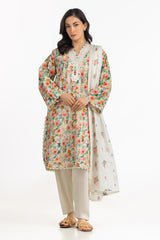 Gul Ahmed 3 Piece Ready to Wear Printed with Embroidered Lawn Suit - IUSTKSD-2135