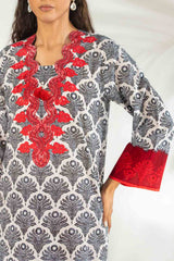 Gul Ahmed 3 Piece Ready to Wear Printed with Embroidered Lawn Suit - IUSTKSD-2167