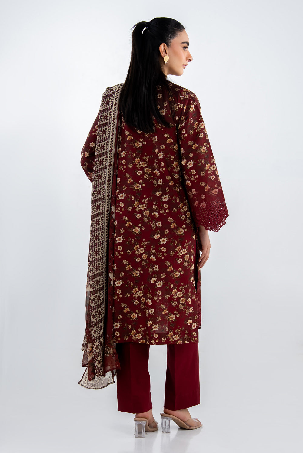 Gul Ahmed 3 Piece Ready to Wear Printed with Embroidered Lawn Suit - IUSTKSD-2311