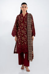 Gul Ahmed 3 Piece Ready to Wear Printed with Embroidered Lawn Suit - IUSTKSD-2311