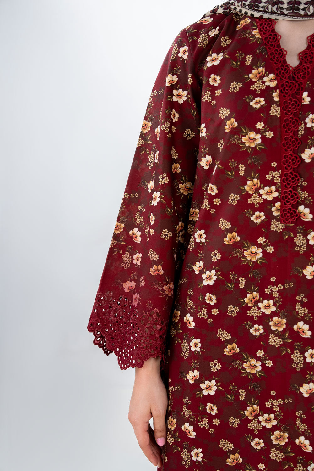 Gul Ahmed 3 Piece Ready to Wear Printed with Embroidered Lawn Suit - IUSTKSD-2311